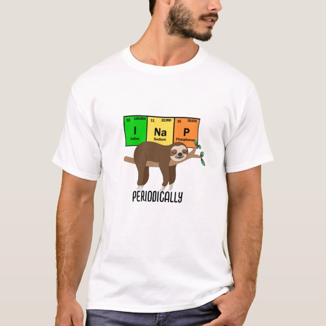 Camiseta Engraçada, Eu Canto Periodicamente Um Pol (Frente)