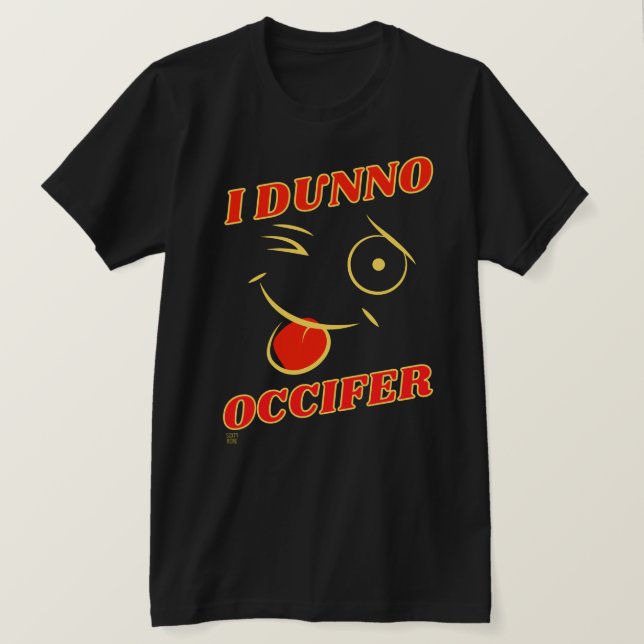 camiseta engraçada "EU NÃO..." (Frente do Design)