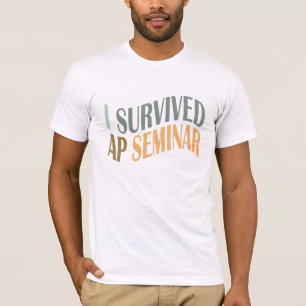 Camiseta engraçada Eu Sobrevivi ao Seminário AP Hu