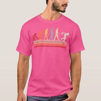 Camiseta Engraçada Evolução Das Boliches Do Homem