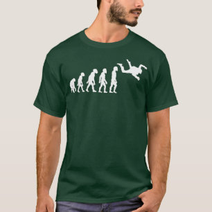 Camiseta Engraçada Evolução do Skydiving Humano Freefall Sk