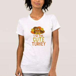 Camiseta Engraçada Família Turca Correspondente Ação de Gra