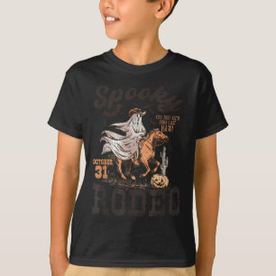 Camiseta Engraçada Festa do Halloween Ocidental Spooky Rode