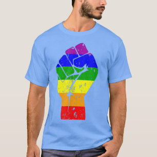 Camiseta Engraçada Fígada LGBT Primeiro Resiste Pista Gay