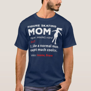 Camiseta Engraçada Figura Patinando Mãe Figura Patinadora M
