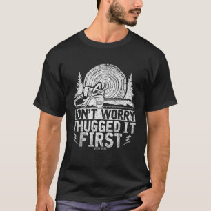 Camiseta Engraçada Fogueira De Madeira Não Se Preocupe Que