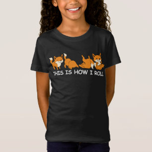 Camiseta Engraçada Fox Gift Women Fox É Assim Que Eu Rolo
