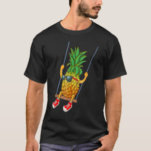 Camiseta Engraçada Fruta De Ananás De Abacaxi Animada Cu