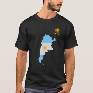 Camiseta engraçada futebol argen fã batimento card
