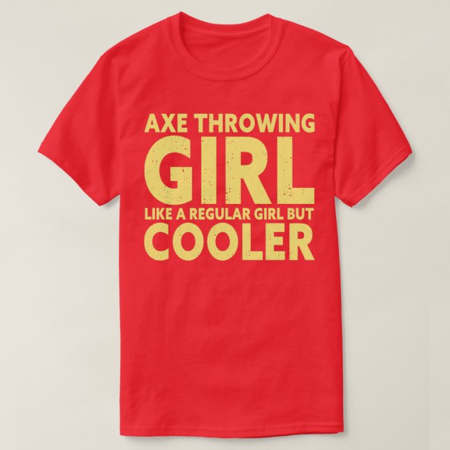 Camiseta Engraçada Garota Ax Jogando (Frente do Design)