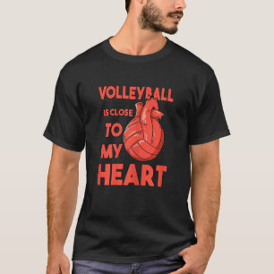 Camiseta Engraçada Garotas de Voleibol Mulheres Jovens Espo