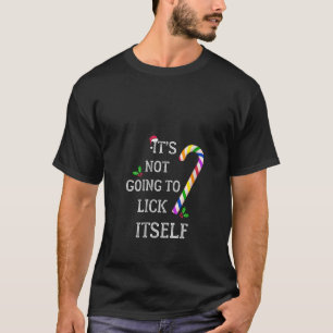 Camiseta Engraçada Gay de Natal Candy Cane Não Vai Para L