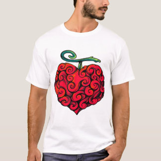 Camiseta engraçada gráfica de fruta de chama em fo