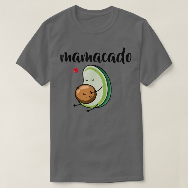 Camiseta Engraçada Gravidez Mamacado Revela Expectativa Avo (Frente do Design)