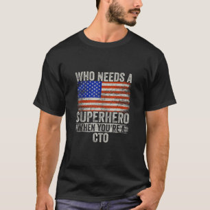 Camiseta Engraçada Guarda Super Herói Vintage Tee For Men