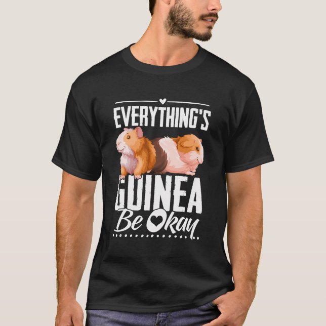 Camiseta Engraçada Guiné Pig Lover Gráfico Para Mulheres E  (Frente)