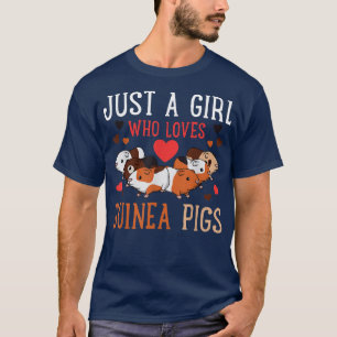 Camiseta Engraçada Guiné Pig Lover Mulheres Meninas258