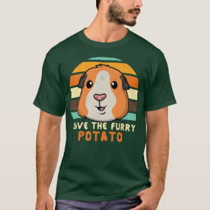 Camiseta Engraçada Guiné Salva Furry Potatos Kids Women
