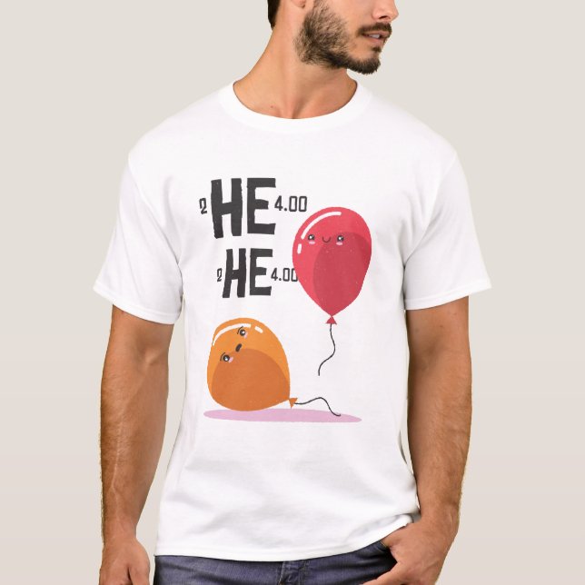 Camiseta engraçada HELIUM BALLOON MEME  (Frente)