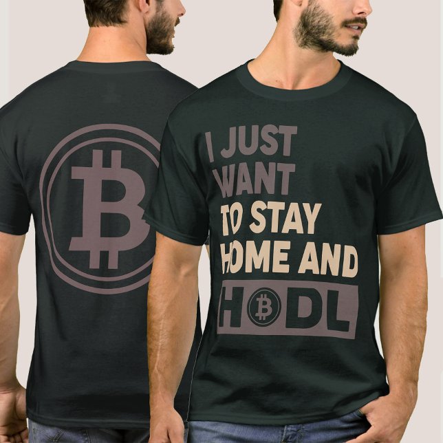 Camiseta engraçada Hodl Bitcoin Presente Logo Fren (Criador carregado)