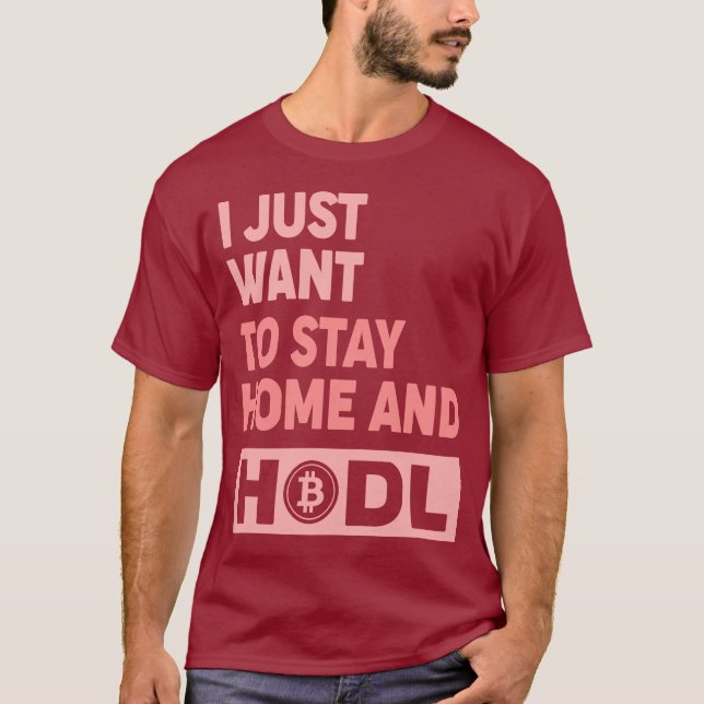 Camiseta engraçada Hodl Crypto Bitcoin Logo Frente (Frente)