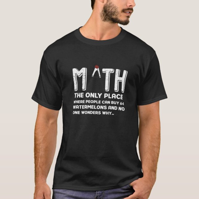 Camiseta Engraçada Ideia De Presente De Matemática Para O P (Frente)