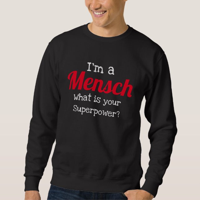 Camiseta engraçada judaica - Eu sou um superpoder  (Frente)