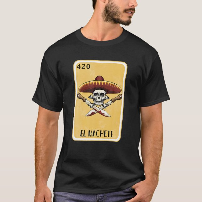 Camiseta Engraçada Loteria Tradicional Mexicana Bingo Ofere (Frente)