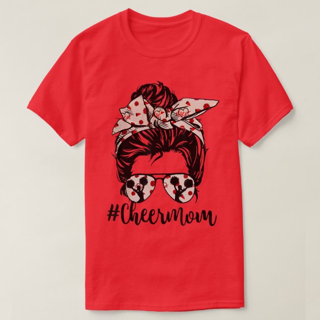 Camiseta Engraçada Mãe Mensagem Bun Glassessment Mães D (Frente do Design)