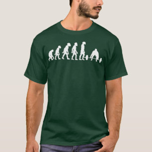 Camiseta Engraçada Malhação de Gym em Evolução de Desm