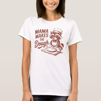 Camiseta Engraçada Mama Raccoon faz banho de tosse