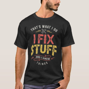 Camiseta engraçada masculina conserto coisas - Mec