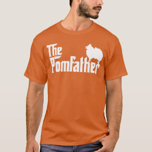 Camiseta engraçada masculina Pai Pomerânia Pai Pom