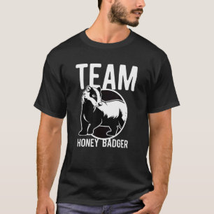 Camiseta Engraçada Mel Badger Courage Animal Guesswork Mart