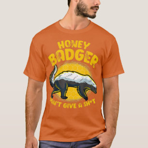 Camiseta Engraçada Mel Badger Não Dê Um Sht Novelty Honey B