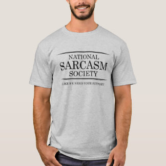 Camiseta engraçada nacional da sociedade do