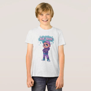 Camiseta engraçada "Não Hoje" para momentos de mau