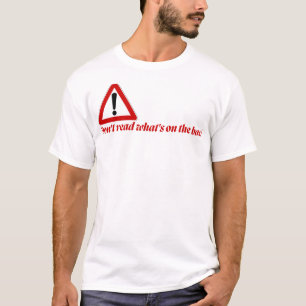 Camiseta Engraçada Não Leia o Verso