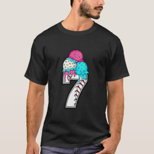Camiseta engraçada número 7 vende gotejamento 67 m