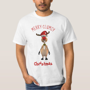 Camiseta Engraçada Numsy Reindeer Feliz Natal