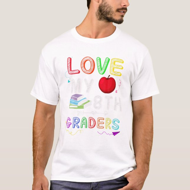 Camiseta Engraçada para Alunos da 8ª Série (Frente)