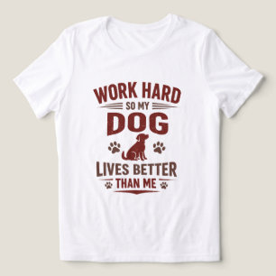 Camiseta Engraçada para Amantes de Cachorro Eu Tra