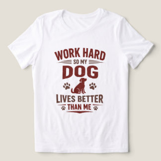 Camiseta Engraçada para Amantes de Cachorro Eu Tra