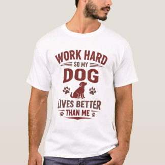 Camiseta Engraçada para Amantes de Cachorros Eu Tr