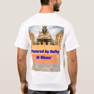Camiseta engraçada para amantes de café com a insc