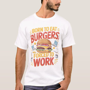 Camiseta engraçada para amantes de hambúrguer - 'N