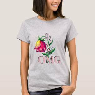 Camiseta engraçada para enfermeiras – “O₂ & OMG” H