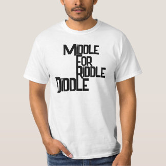 Camiseta engraçada para homens Middle for Riddle D