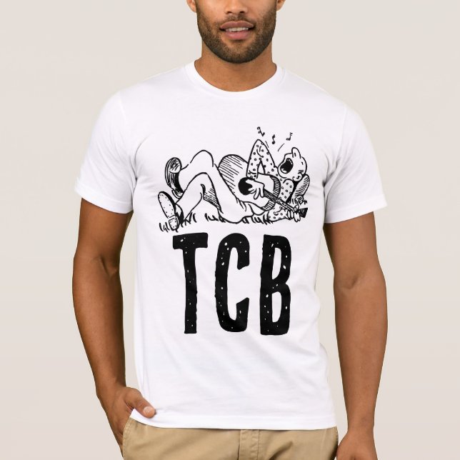 Camiseta engraçada para homens TCB CUIDANDO DOS NE (Frente)