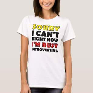 Camiseta engraçada para introvertidos ocupados